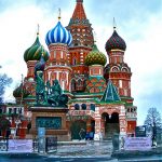 Saint Basil’s cathedral in Moscow